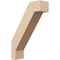 Ekena Millwork 3-inch W x 10-inch D x 14-inch H Burlington Rough Cedar Woodgrain TimberThane Knee Brace, Primed BRCUR03X10X14BURRCPR - alternate 1